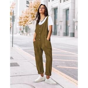 YESNO Corduroy Overalls for Women Casual Scoop